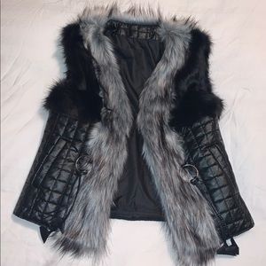 Faux fur spring vest!